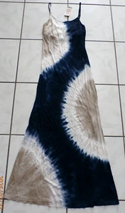 NWT INC International Concepts Womens Blue Tie-Dye Maxi Dress Bling Size S G829 - Picture 1 of 9