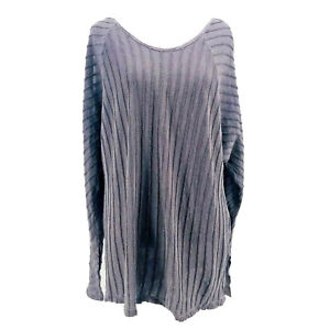 XCVI Women's Gray Fillipa Long Split Sleeve Shirt Size XS NEW