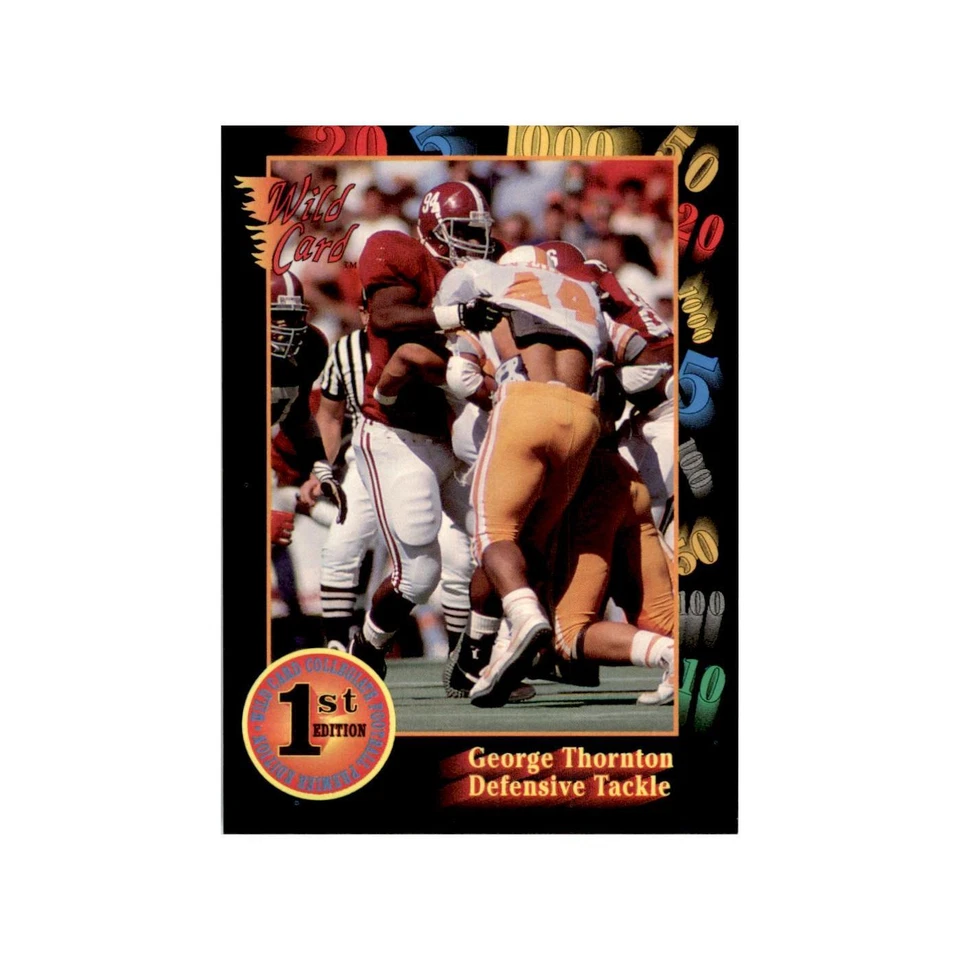 1991 Wild Card George Thornton Football Cards #136 - Image 1 of 3