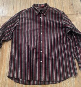 Rocawear Mens Long Sleeve Shirt Size 2XL XXL Button Down Striped - Picture 1 of 8