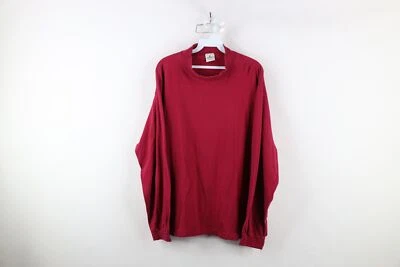 Camiseta de manga larga vintage de los 90 Streetwear para hombre grande descolorida en blanco cuello falso EE. UU. Foto 1 de 4