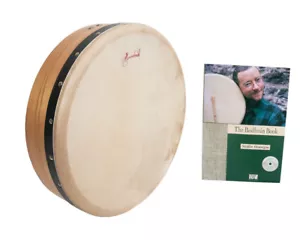 14" Irish Celtic Bodhran Drum w/ Tipper ~ Mulberry + Book & DVD - Picture 1 of 6