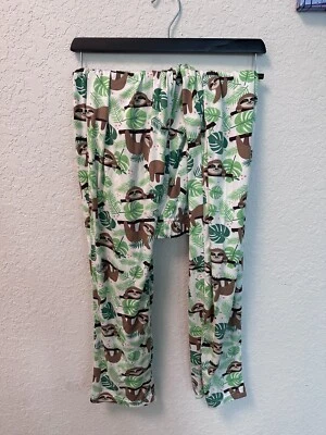 Pantalones de pijama Rainforest Café estampado perezoso - talla pequeña   Foto 1 de 4