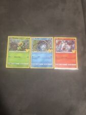 Pokemon Macdonalds 25th Anniversary Trio Scorbunny Grookey Sobble Holo Cards