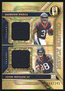 2022 Gold Standard Newly Minted Memorabilia Dual #4 John Metchie III Dameon /149