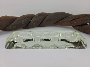 Vintage Scandinavian Ice Glass Four Candles Holder Art glass Mid Century Modern - Picture 1 of 14