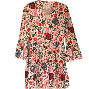 Unbranded Day of the Dead Sugar Skull Dress Heart Flower Small Medium S/M - Picture 1 of 6