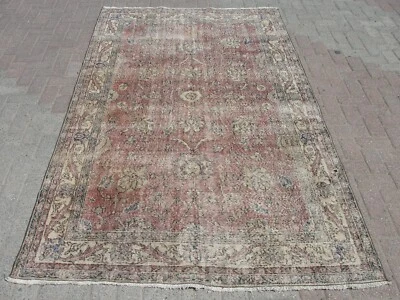 handmade rug, area rug, vintage wool rug, oushak rug , home decor, carpet rug, - Image 1 of 4