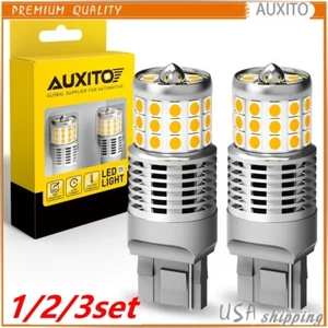 AUXITO 7441 7443 7440 LED Ámbar Amarillo Señal Girar Aparcamiento DRL Bombilla 1/2 Juego - Imagen 1 de 20