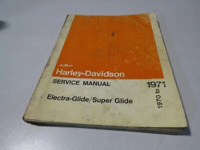 Руководство по обслуживанию Harley Davidson AMF 1970-1971 Electra Super Glide 99482-71 - Изображение 1 из 4