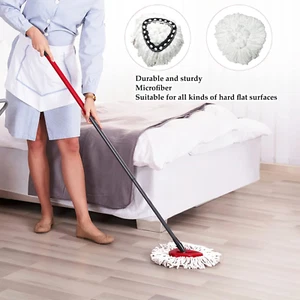 Mop Replacement Heads, 4 Pack Microfiber Spin Mop Refills Replace Head, Easy ... - Picture 1 of 7