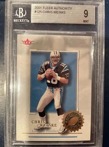 2001 Fleer Authority /1350 Chris Weinke #125 BGS 9 MINT - Picture 1 of 2
