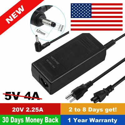 Adaptador de cargador de CA para Lenovo Ideapad 110-15ISK 80UD 110-15ACL 80TJ cable de alimentación Foto 1 de 4