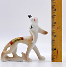 Vintage Hillbilly Hound Dog Figurine Funny Cute Mid Century Glossy 3.5 in-A8