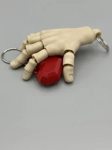 Flexi Hand Keychain Charm Keyring Pencil Topper Zipper - Picture 1 of 4