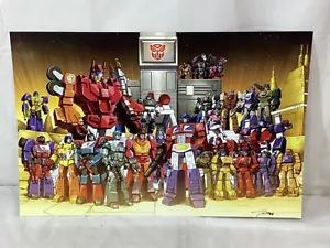 G1 Transformers Autobots Team Poster 11x17 Picture 1987-88 Lineup Optimus Prime - Picture 1 of 2