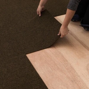 18" X 18" Indoor Outdoor Peel Stick Carpet Tile Polyester 0.25" Pile Height New - Picture 1 of 9