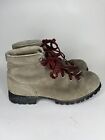 Vasque Boots Vibram Sole Split Cow Hide 7528 Size 7.5 C Leather Upper Italy Made
