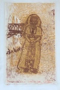 1971 KVM Sadock signed Print Armenian Woman, Isfahan, Iran 5.5x9.5 in - Picture 1 of 10