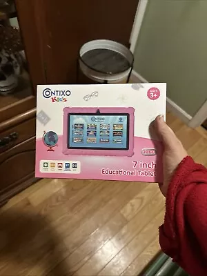 Contixo Kids Tablet V8, 7-inch HD, Ages 3-7, Toddler Tablet.  Pink - Image 1 of 4