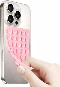 Silicone Suction Cup Phone Case Mount Double Sided Hands-Free Strong Grip Holder - Picture 1 of 90