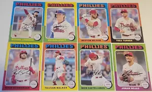 2024 PHILLIES 40 Card Lot w/ TOPPS HERITAGE TEAM SET 27 CURRENT Players - Picture 1 of 3