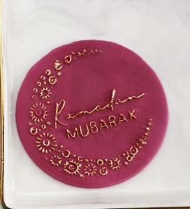 Ramadan Mubarak/Eid Embosser Cookie Stamp Cupcakes Icing Biscuits Ramadan - Picture 1 of 2