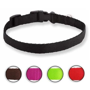 Hundehalsband Nylon - Halsband Hund Nylonhalsband Hunde Halsbänder S M L XL - Picture 1 of 38