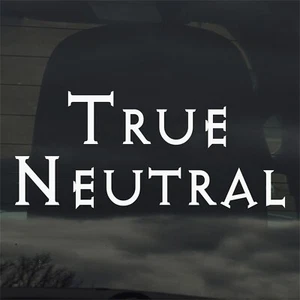 True Neutral Alignment Vinyl Aufkleber Sticker RPG TTRPG Gaming Rollenspiel - Bild 1 von 3