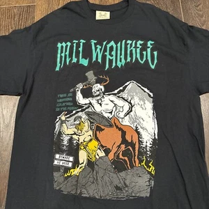 NWT Brand X Milwaukee Basketball T-Shirt; Skeleton Hoops; Men’s Sz XL; Bucks - Picture 1 of 10