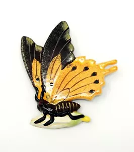 Handbemalte gelb schwarze Schmetterling Pin 2" x 2" A89P - Bild 1 von 1