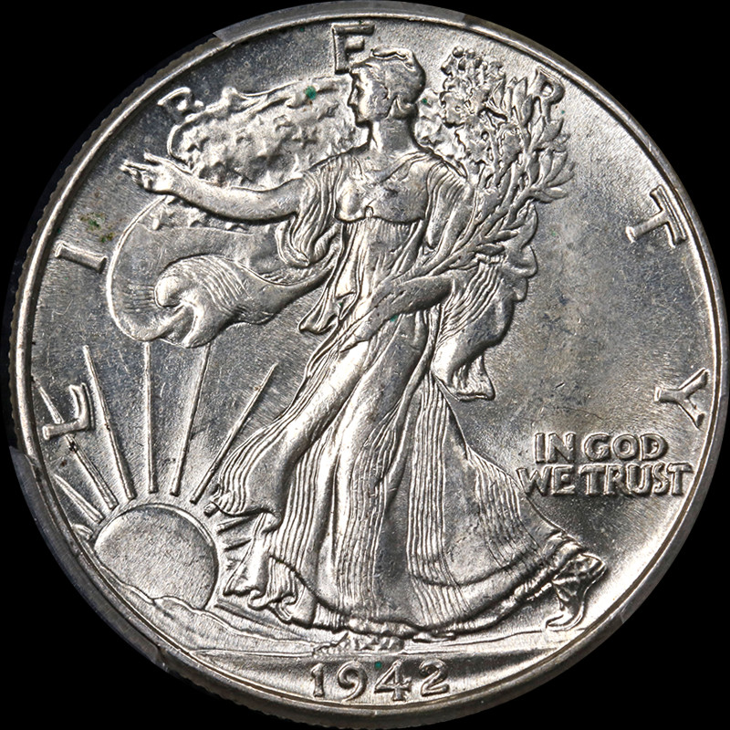 アメリカ　ウォーキングリバティー銀貨1942 PCGS MS63 アメリカ ウォーキングリバティー銀貨1942 PCGS MS63 1942-D .50