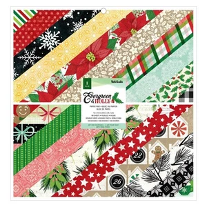 Vicki Boutin Evergreen & Holly Collection Paper 12" X 12 Pad Christmas Holiday - Picture 1 of 9