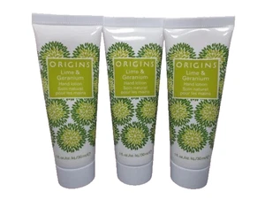 ORIGINS LIME & GERANIUM HAND LOTION 1 OZ NWOB LOT OF 3 - Bild 1 von 2
