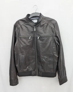 Chaqueta Porsche Para Hombres M Cuero Cordero Gandra Bombardero Motociclista Abrigo Selección de Conductores - Imagen 1 de 12