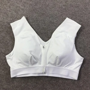 Tommie Copper Sports Bra Womens 2XL Shoulder Support Zip Front Activewear Gym - Picture 1 of 13
