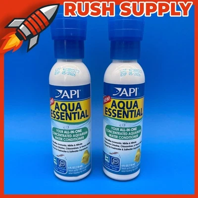 Lote de 2 nuevos acondicionadores de agua API Aqua Essential botella de 4 onzas - caduca 2026 Foto 1 de 4