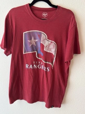 Texas Rangers MLB  Shirt ‘47 Authentic Men’s Size L - Image 1 of 4