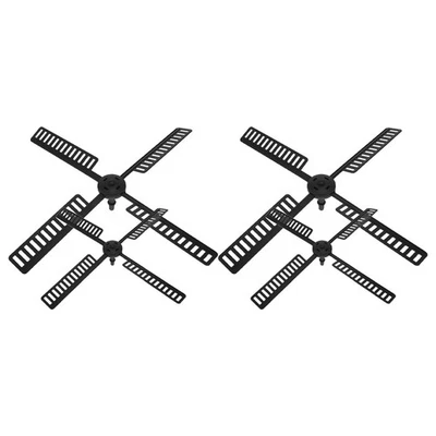  4 stücke Outdoor Harz Solar Windmühle Leuchtturm Teile Wasserdicht Garten Hof - Bild 1 von 4