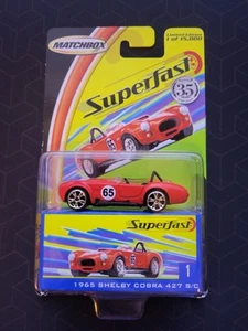 Matchbox Superfast 1965 Shelby Cobra 427 S/C #1 (SHIPPED IN A BUBBLE MAILER) - Picture 1 of 8