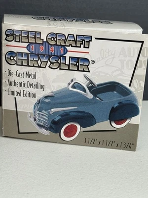 1998 Xonex Steel Craft 1941 Chrysler Diecast Metal Miniature Petal Car - Image 1 of 4