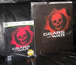 XBOX 360 GEARS of WAR LIMITED COLLECTOR's EDITION NEW SEALED + STRATEGY GUIDE - Picture 1 of 8