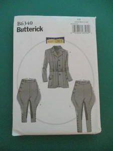 Sewing Pattern Butterick B6340 Historic Design for Men's acket Breeches Jodhpurs - Picture 1 of 3