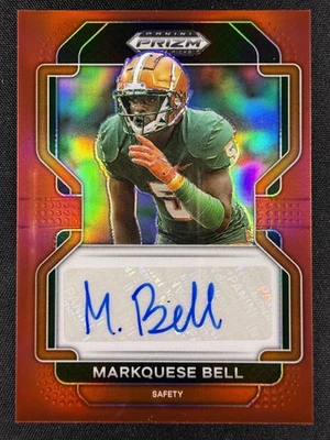 2023 Panini Prizm Draft Picks #RA-MBE Markquese Bell Autograph Red /199 - Image 1 of 2