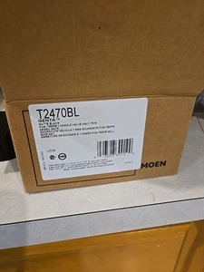 Moldura de válvula Moen T2470BL Genta LX, doble palanca, desviador 2/3, negro mate - Imagen 1 de 5