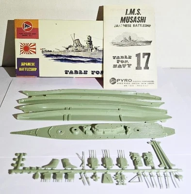 Pyro Table Top Navy Model Kit C392-60 Japanese Battleship IMS Musashi - Image 1 of 4