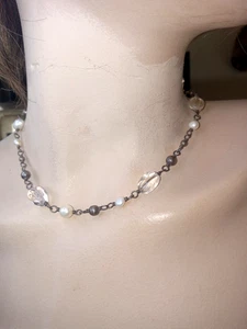 SILPADA 925, PEARL CLEAR BEAD  NECKLACE , #N1602 - Picture 1 of 3