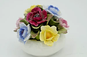 Vintage Aynsley Fine Bone China England handbemalter Blumenkorb Bouquet - Bild 1 von 23