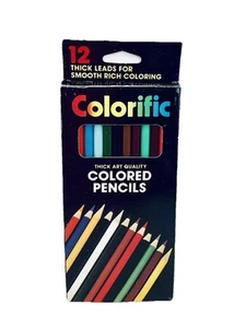 BEROL COLORIFIC DICKE KUNST QUALITÄT FARBSTIFTE 12 KT NEUER ALTER BESTAND - Bild 1 von 6
