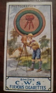 CWS Boy Scouts, Fulvous Cigarettes, 1912, No 4, Photographer (very rare) - Picture 1 of 12